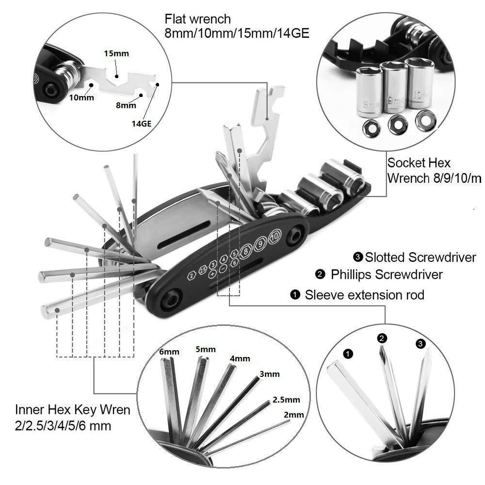 15-in-1 Multipurpose Tool Kit – Compact, Durable & Essential for Quick Fixes (Alloy Steel, Metal Build)