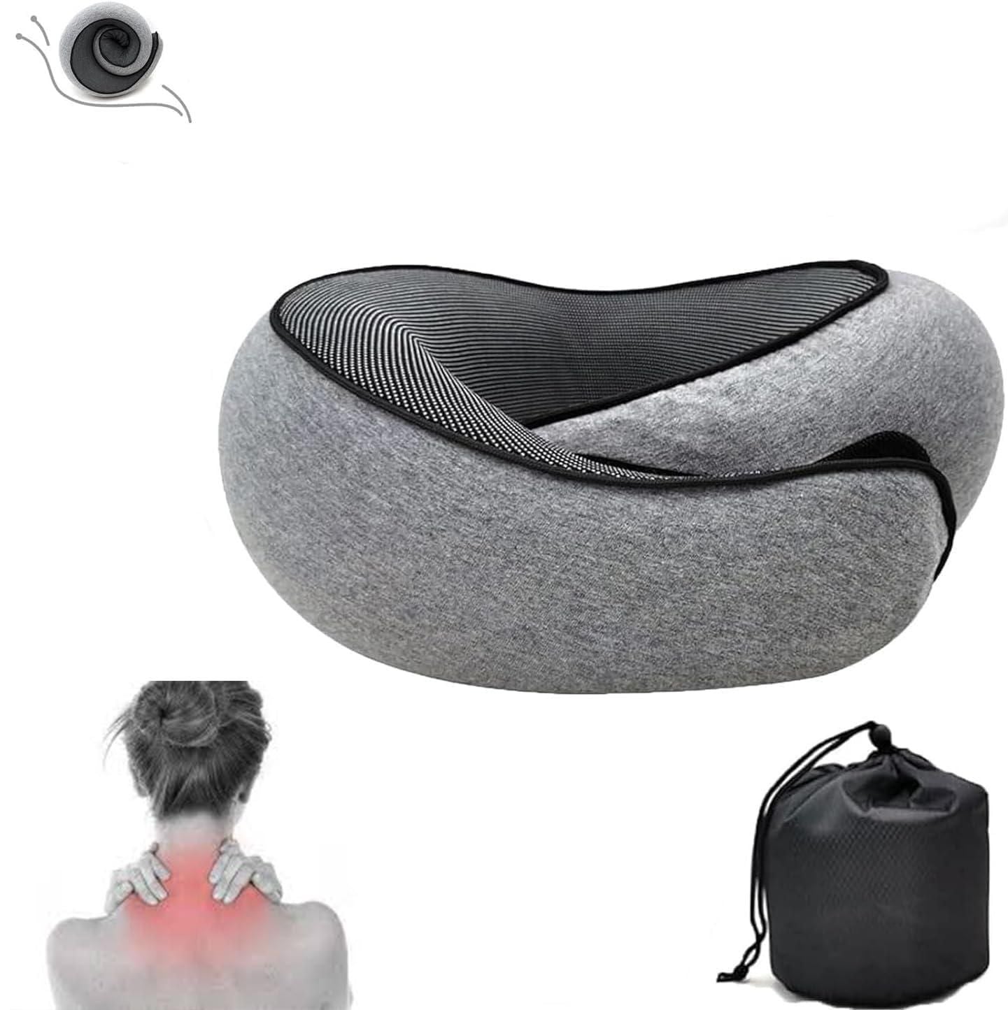 Wander Plus Travel Neck Pillow – Compressible Memory Foam, Ergonomic Support, Lightweight & Portable (Pack of 1) - Bharat Bespoke