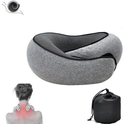 Wander Plus Travel Neck Pillow – Compressible Memory Foam, Ergonomic Support, Lightweight & Portable (Pack of 1) - Bharat Bespoke