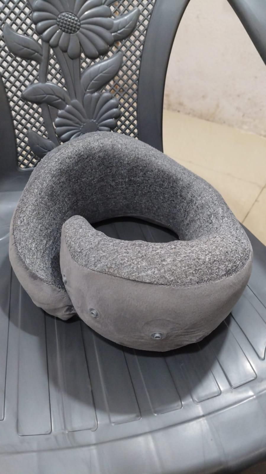 Wander Plus Travel Neck Pillow – Compressible Memory Foam, Ergonomic Support, Lightweight & Portable (Pack of 1) - Bharat Bespoke